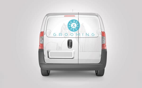 back of a cargo van